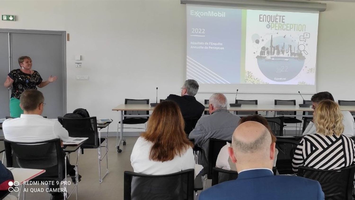 Présentation des résultats de l'enquête de perception de la plateforme ExxonMobil de Gravenchon de 2022